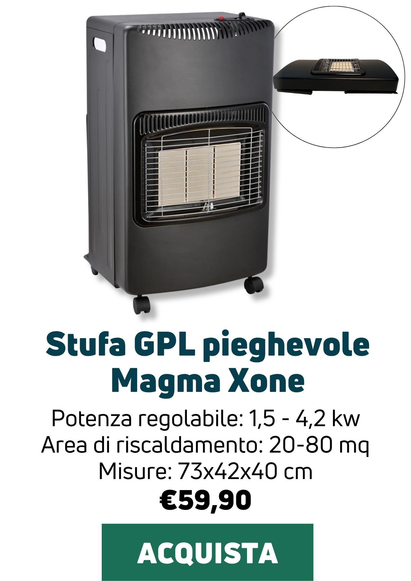 Stufa GPL Magma Xone | Perrone Shop