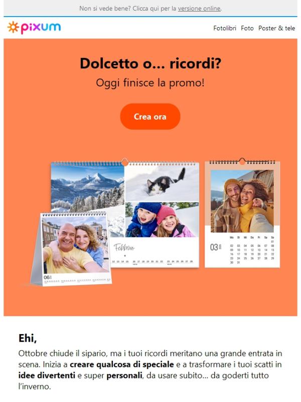 🎃 Ultimo brivido: fino al -17% su tutto, si chiude a mezzanotte!