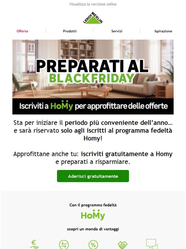 Preparati per il Black Friday...