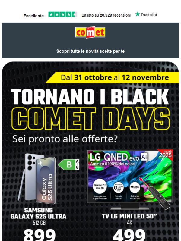 I Black Comet Days sono qui 🖤