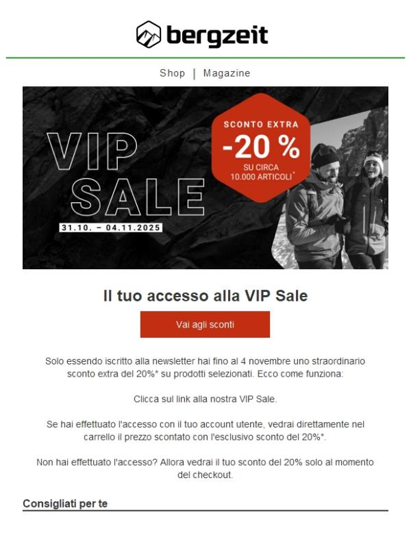 🔴 EXTRA 20% VIP Sale
