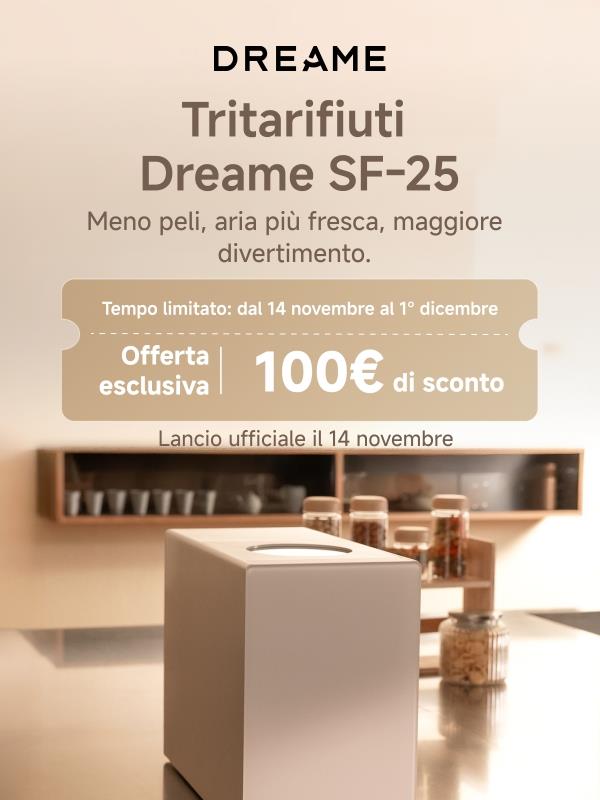 Presto in arrivo: il nuovo Dreame Tritarifiuti SF-25!