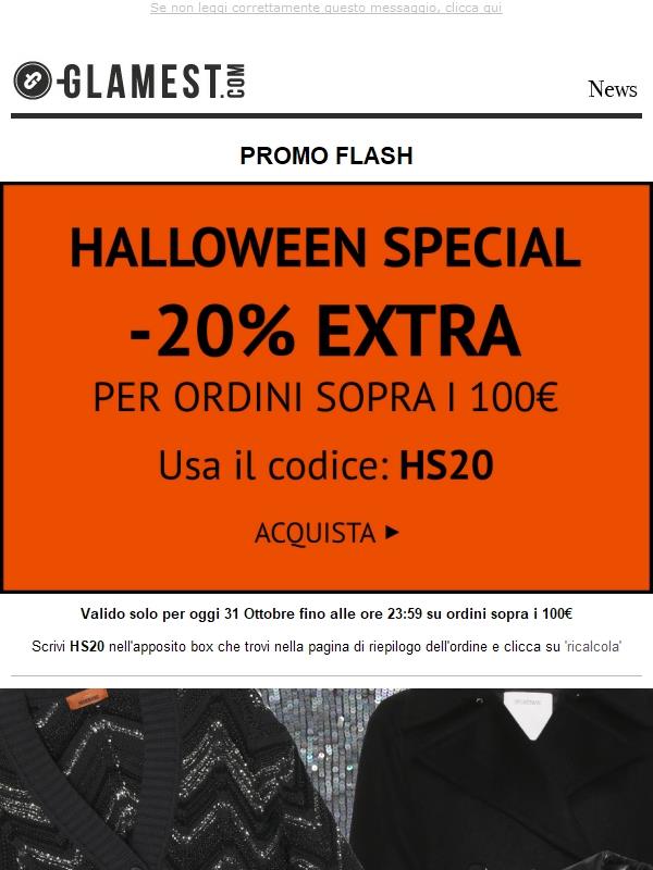 Solo per oggi: Halloween Special al -20% EXTRA