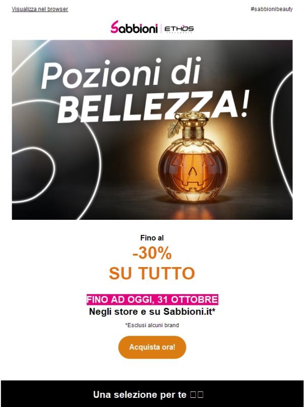 🧙♀️ Ultime ore di magia! Fino al -30% su tutto