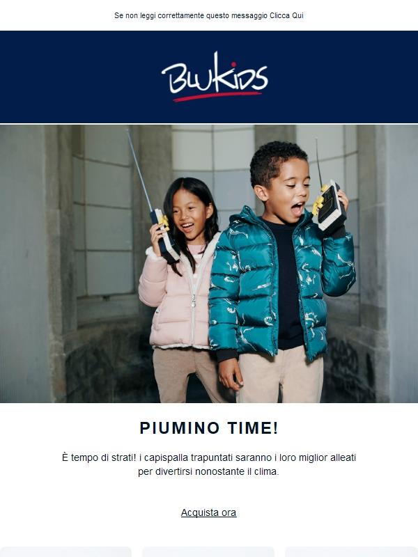 Soffici piumini per le giornate più fredde