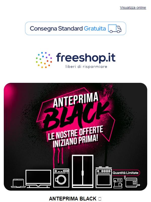 🖤 L'Anteprima BLACK FRIDAY è QUI!