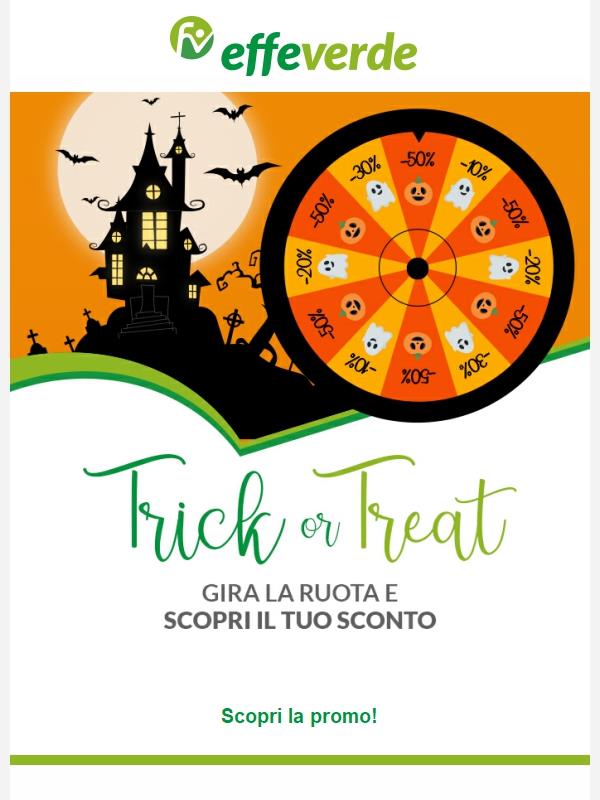 🎃 Trick or Treat? Gira la ruota e scopri il tuo sconto mostruoso!
