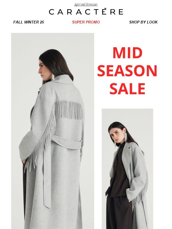 La Mid Season Sale finisce domenica 🛍️