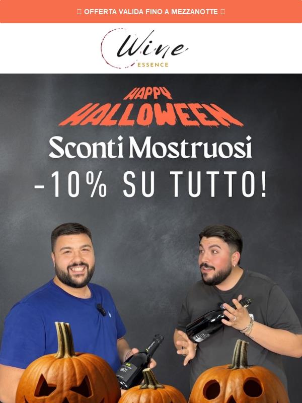 Sconti Mostruosi: -10% su tutto per Halloween!