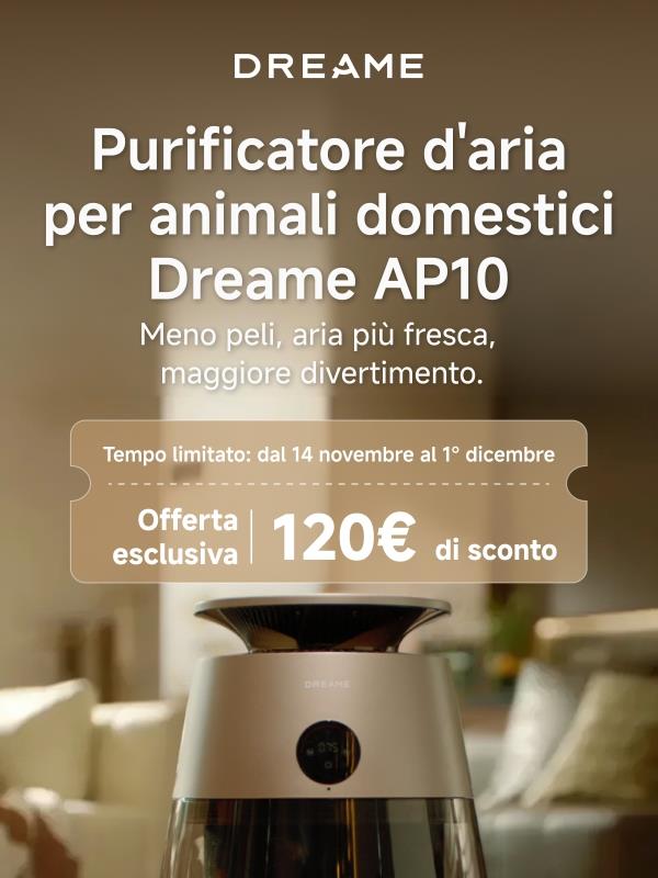 Per te e i tuoi animali domestici – il nuovo Dreame AP10 sta per arrivare! 🐶🐱