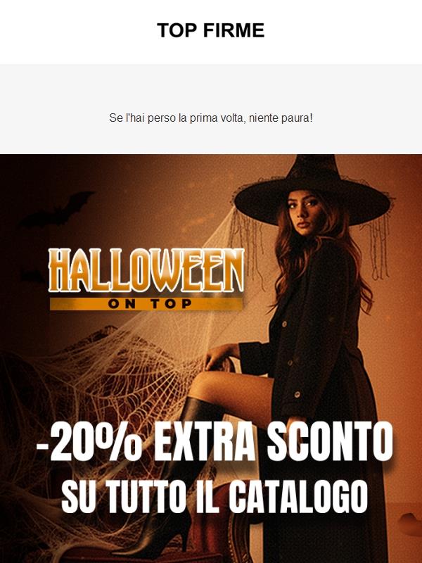extra 20% ancora attivo