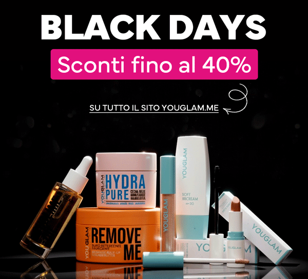Sconti fino al 40% con i Black Days di YouGlam