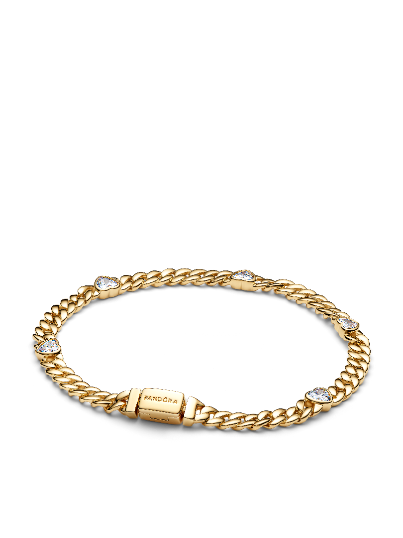 Heart Cuban Chain Bracelet
