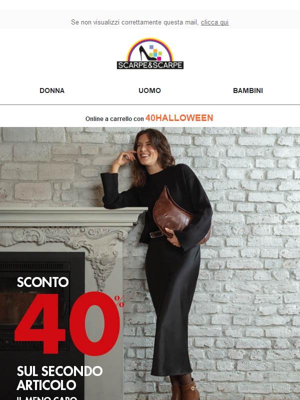 🎃 SCONTO 40% sul 2°articolo!