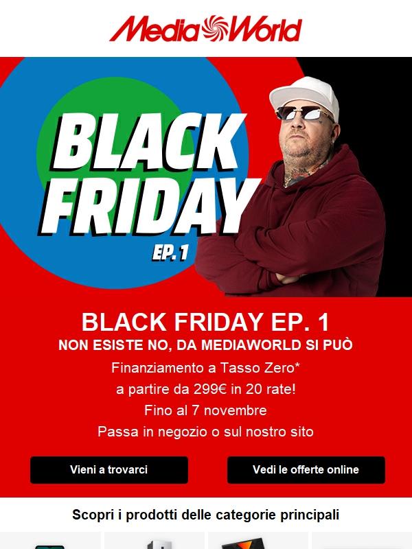 Inizia il Black Friday: da MediaWorld si può!