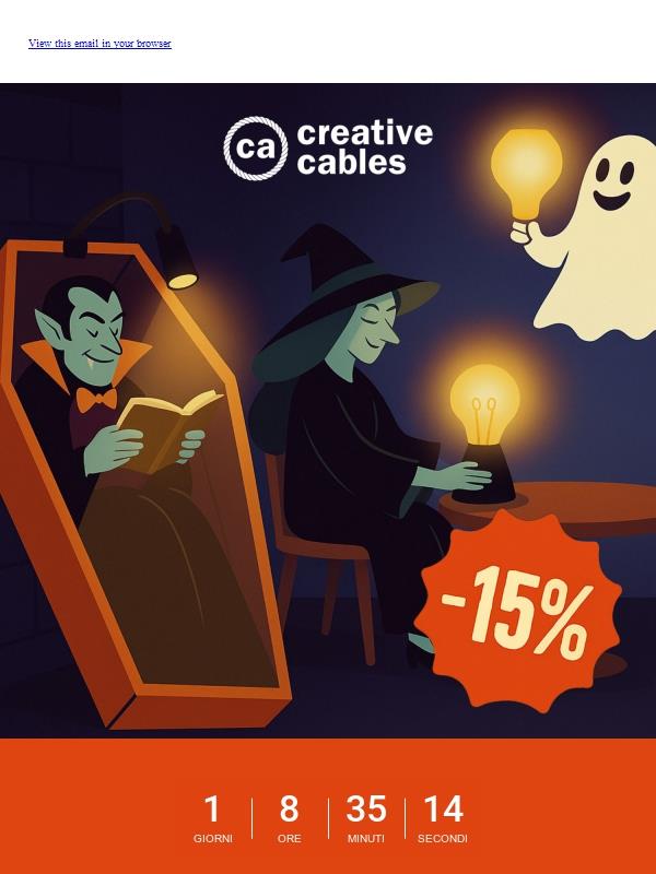 🎃Ultima chiamata: -15% su tutto, solo fino a domani!
