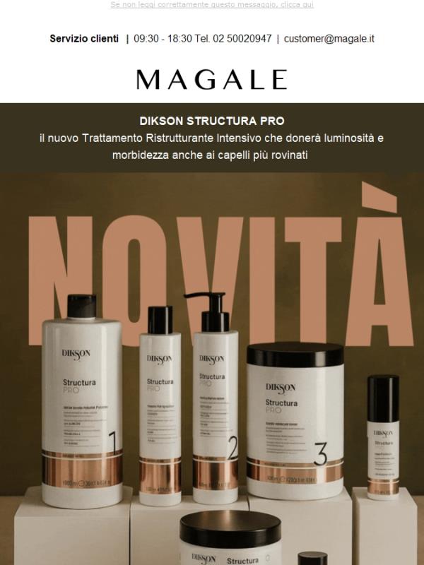 Nuovo trattamento Dikson Structura PRO  🖤✨ su Magale.it