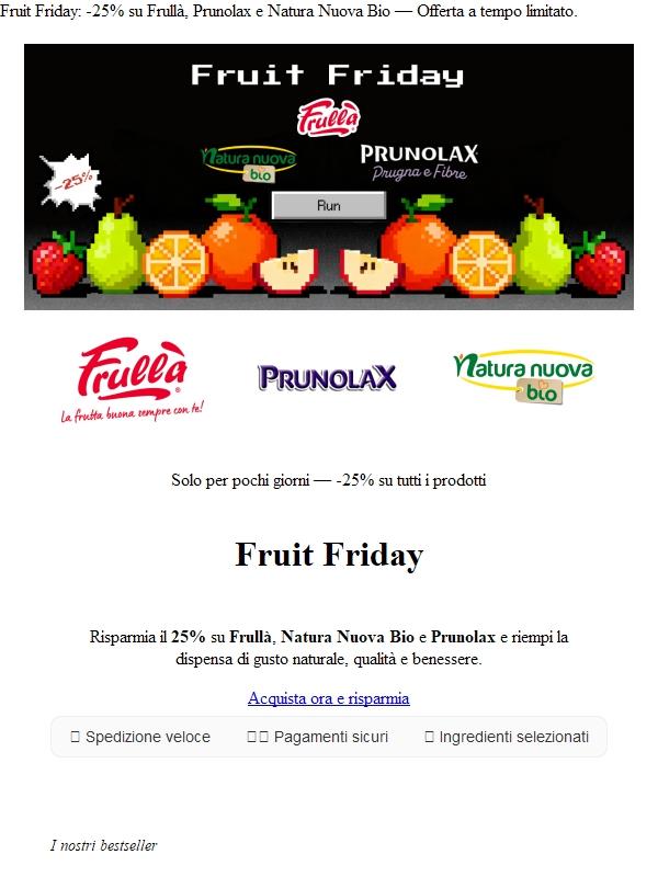 🍎 ATTENZIONE... È arrivato il FRUIT FRIDAY!