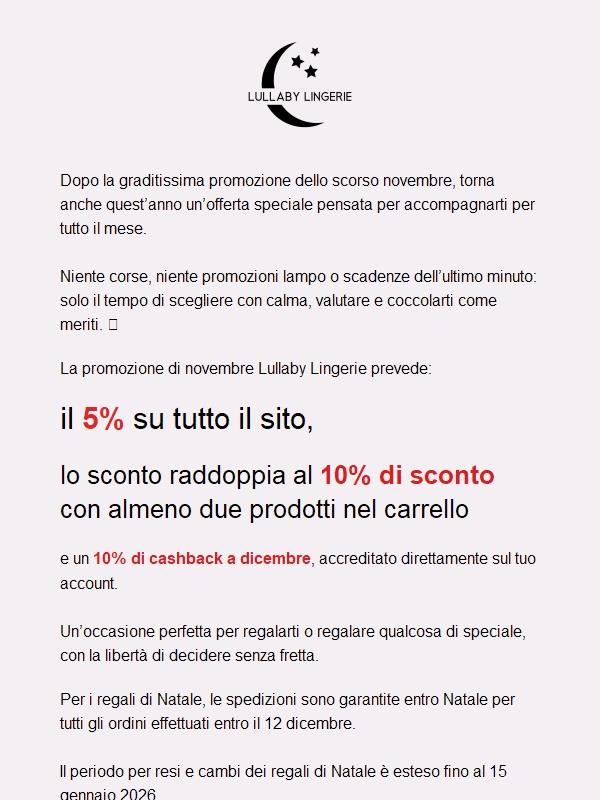 Torna la promozione di novembre più attesa 💕