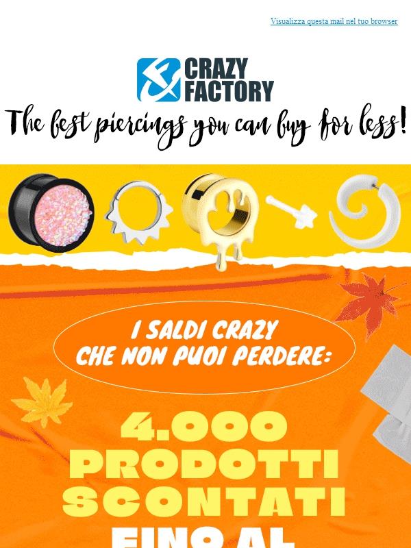 🤩 Fino al 70% di sconto su piercing e tanto altro? È pazzesco! Ma sta accadendo realmente,