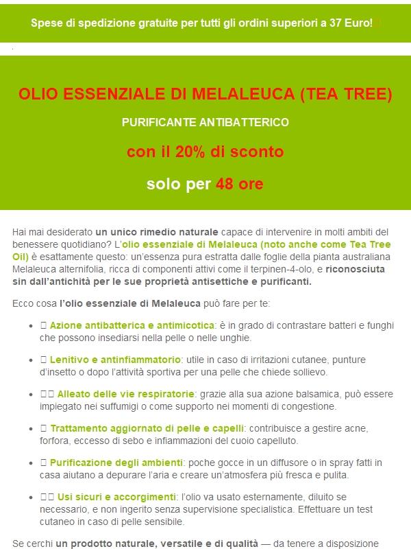 Scopri l’efficacia naturale dell’olio essenziale di Melaleuca 🌿