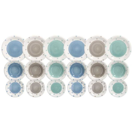 Lousie Lovely Stoneware Dinnerware Set - Set 18 Pieces