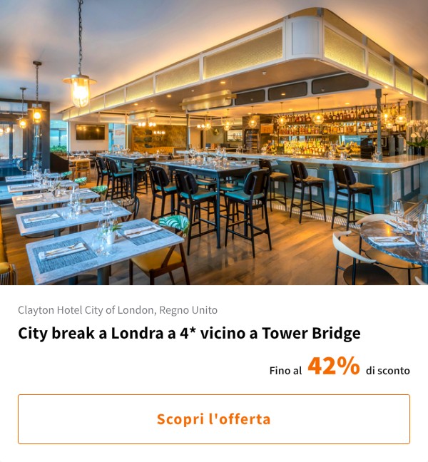 City break a Londra a 4* vicino a Tower Bridge