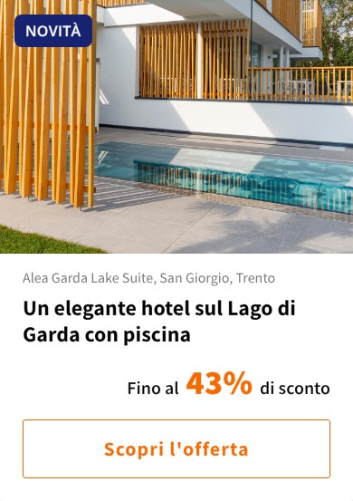 Un elegante hotel sul Lago di Garda con piscina