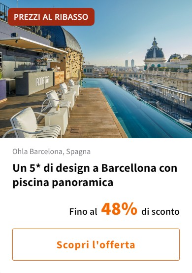 Un 5* di design a Barcellona con piscina panoramica