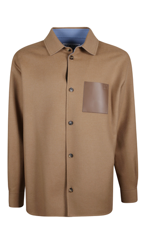 Overcoat with wool and cashmere pocket