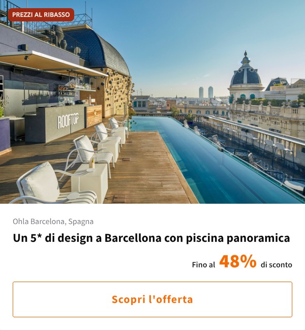 Un 5* di design a Barcellona con piscina panoramica
