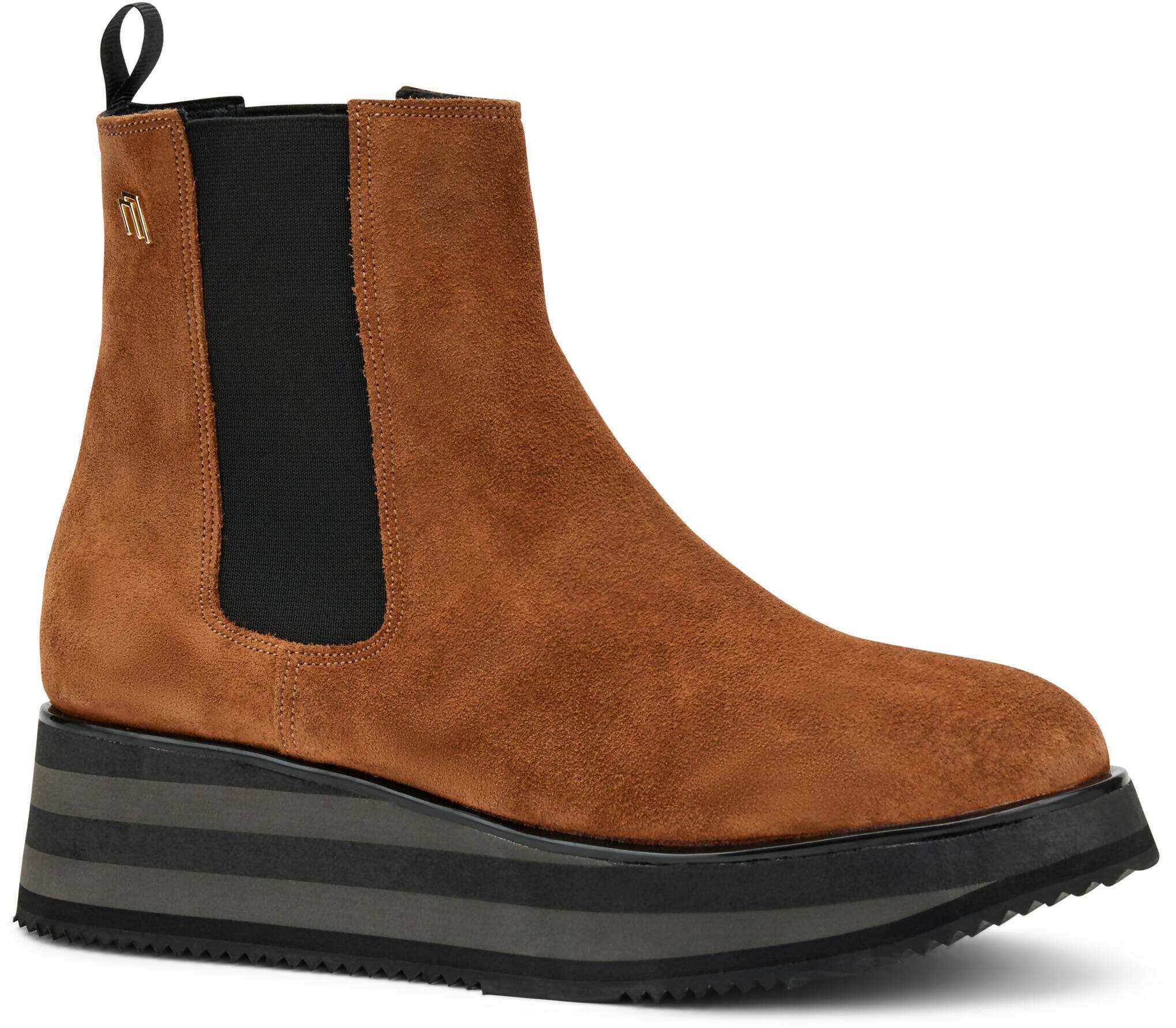 Frau Stivaletti Beatles Donna In Pelle / Camoscio Stivaletto Basso Suola Platform 5.5cm Nuova Collezione