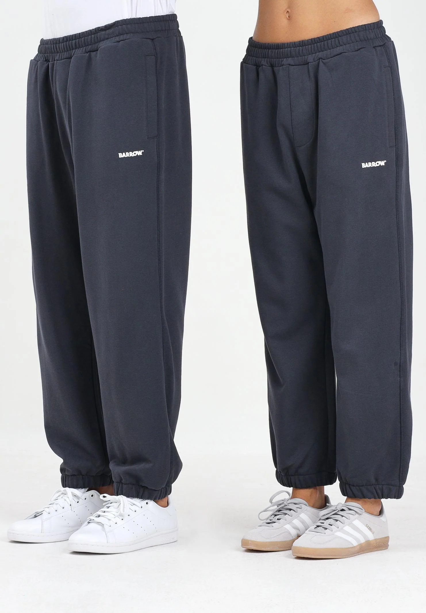 Image of BARROW Pantalone sportivo grigio per uomo e donna con logo