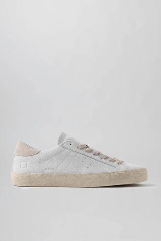 Sneaker Hill Low Natural in Pelle / Bianco
