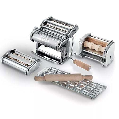 La Fabbrica Della Pasta Pasta Maker In Steel With Accessories - Set 3 Pieces