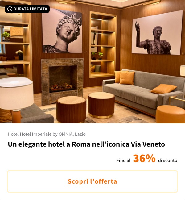 Un elegante hotel a Roma nell'iconica Via Veneto