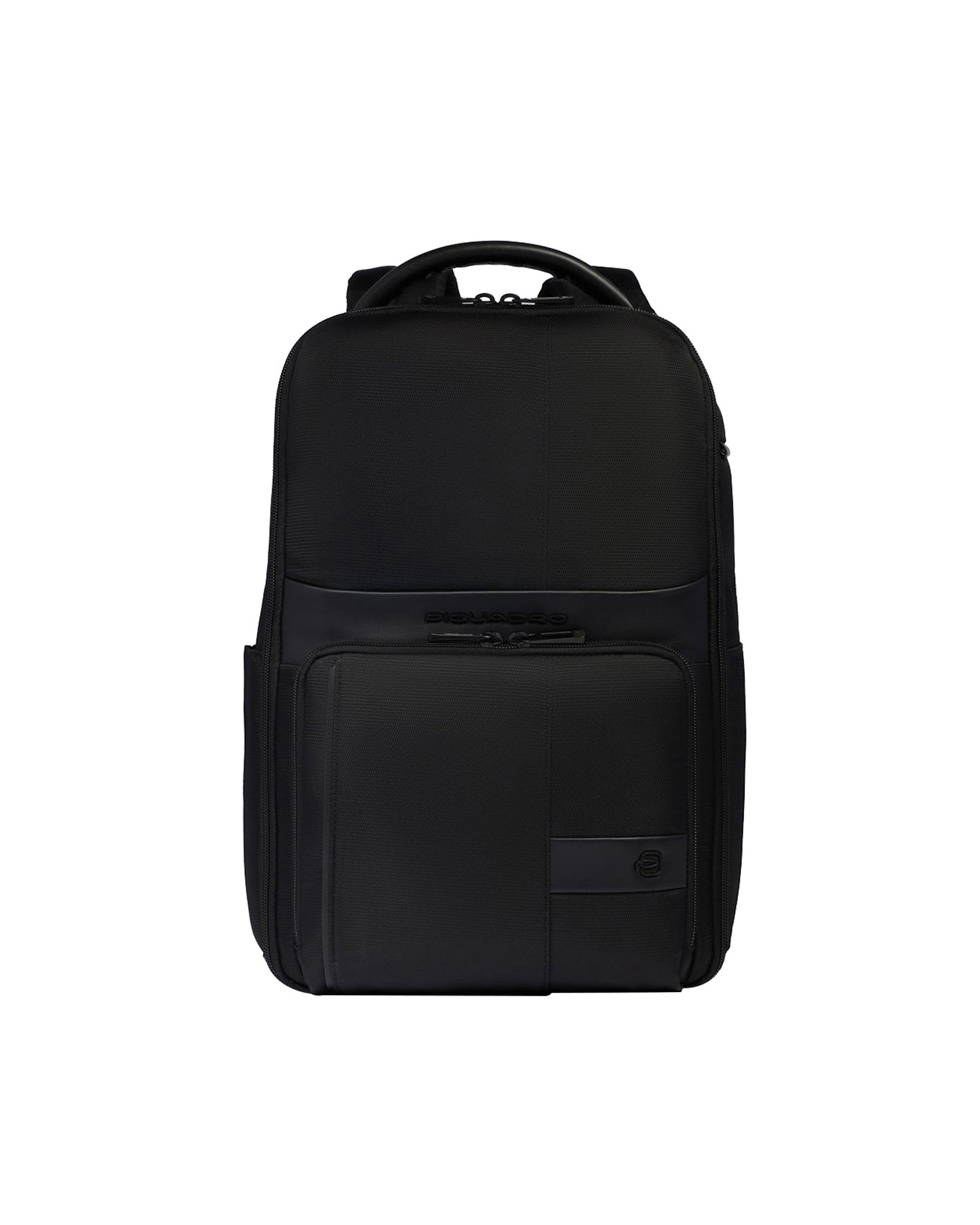 Image of Piquadro – Zaino da viaggio porta pc 14'' in pelle e tessuto