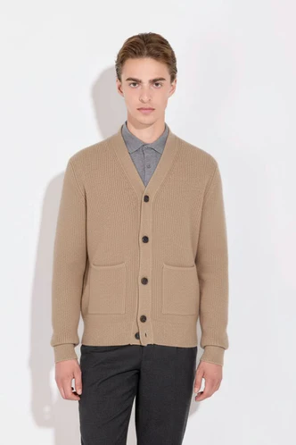 Cardigan a Costa Inglese / Beige