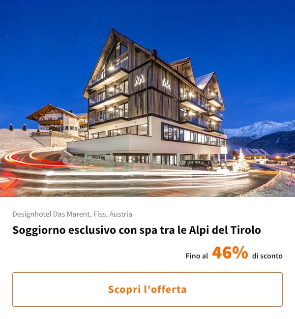 Soggiorno esclusivo con spa tra le Alpi del Tirolo