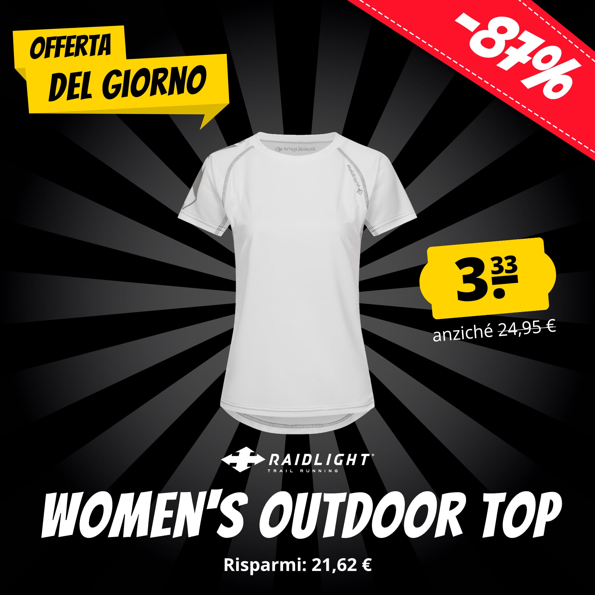 raidlight technic donna maglia outdoor