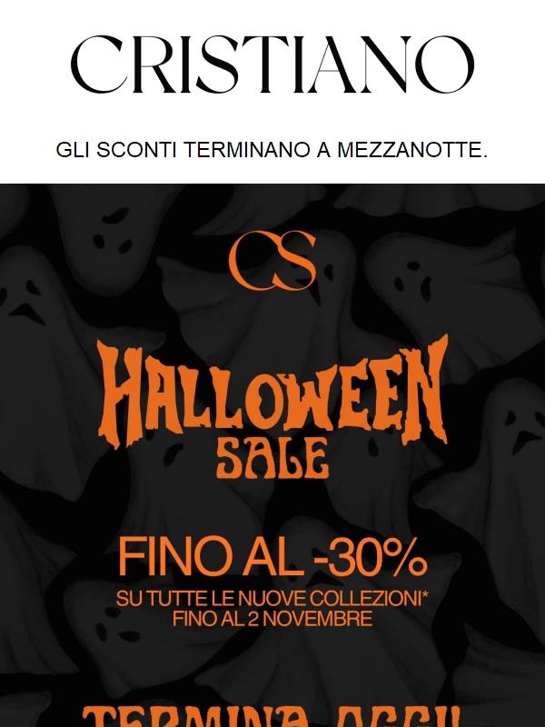 🎃 Ultimo giorno di Halloween Sale!
