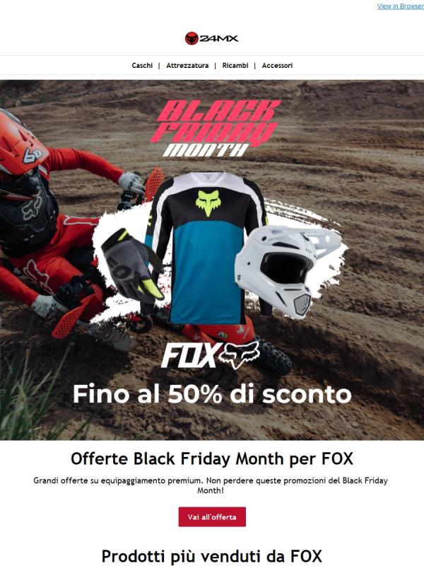 Fino al 50% di sconto su FOX | Black Friday Month