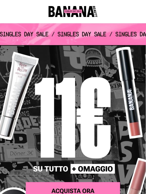 È arrivato il momento. 11 € su tutto + omaggio 🩷