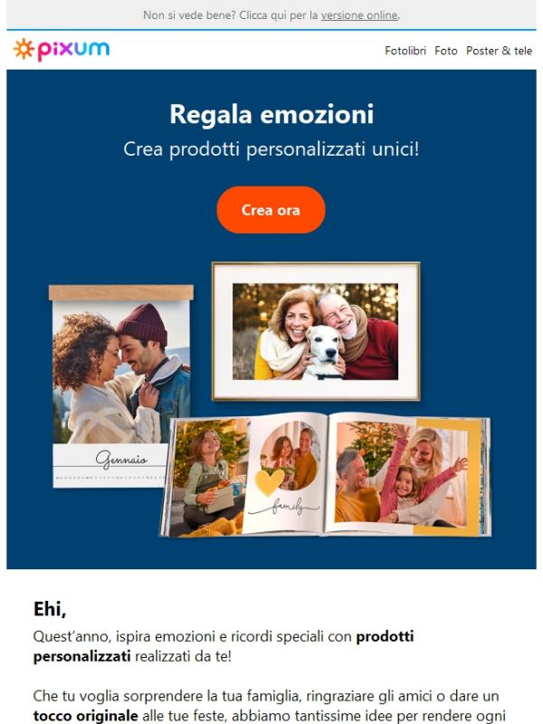 Regala emozioni con Pixum, la spedizione la offriamo noi 💙