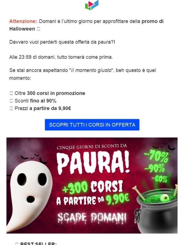 Manca 1 giorno alla fine del delirio 🎃