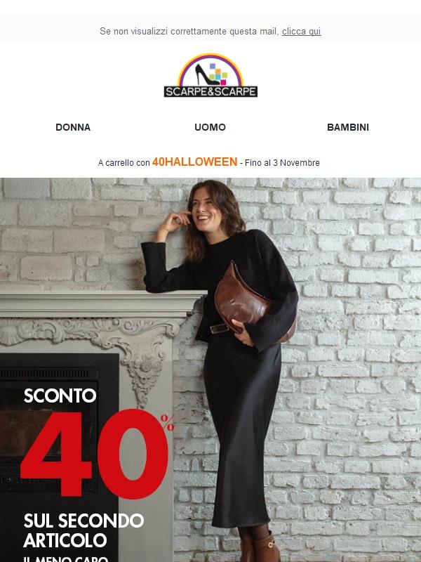 ULTIMI GIORNI 🎃 -40% di sconto sul 2°articolo!