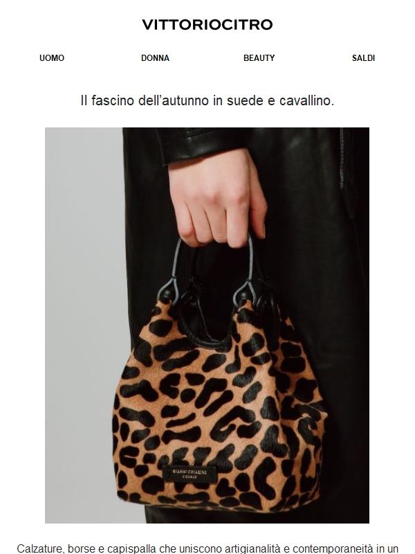 Suede e cavallino: il tocco che distingue.