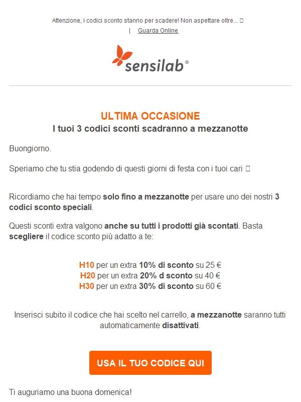 Finirà oggi a mezzanotte...