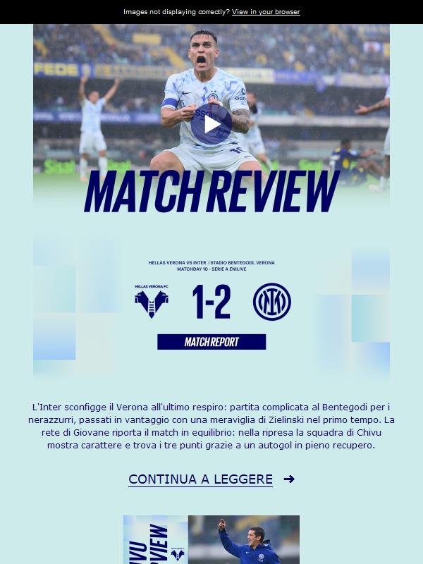 Match review, Verona-Inter 1-2 | Gioia nel recupero