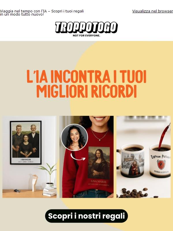 Le tue foto, la nostra IA - Il regalo perfetto 📸